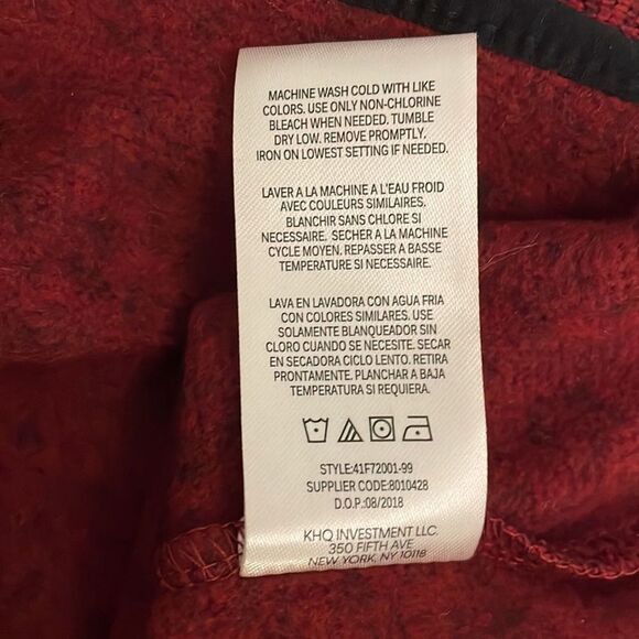 Timberland Red Black Pullover Knit 1/2 Zip Top Kids Size 18M Outdoors - Picture 10 of 10